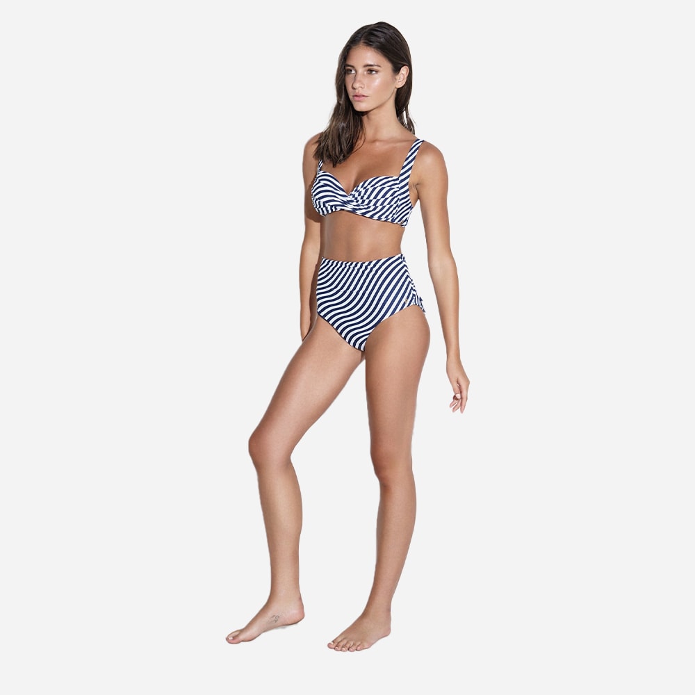 Wave Medea Top - Navy-White