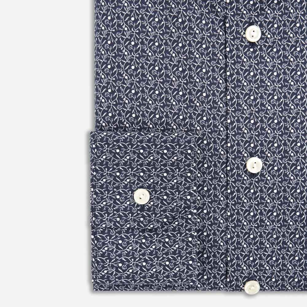 Contemporary Signature Twill Shirt - Dark Blue Floral