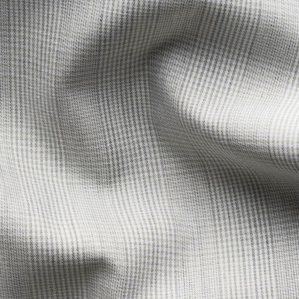 Slim Fine Twill Shirt - Green Check