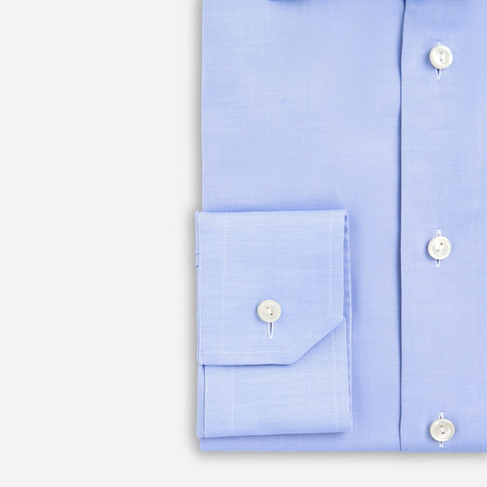 Contemporary Signature Oxford Shirt - Mid Blue Solid