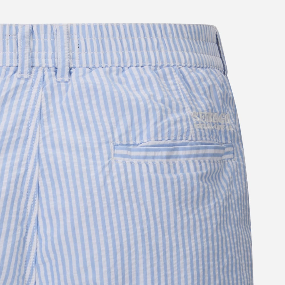 Seersucker Shorts - Blue White