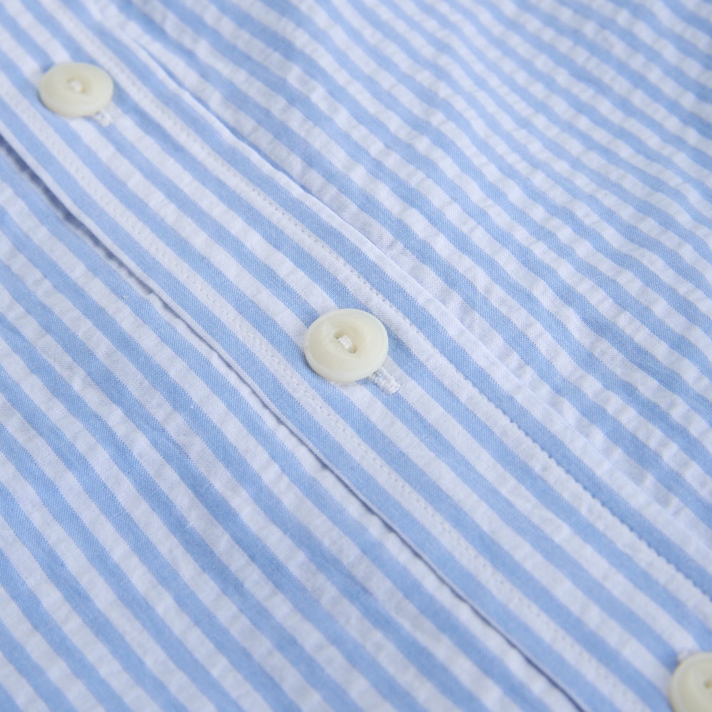 Seersucker Shirt - Blue White