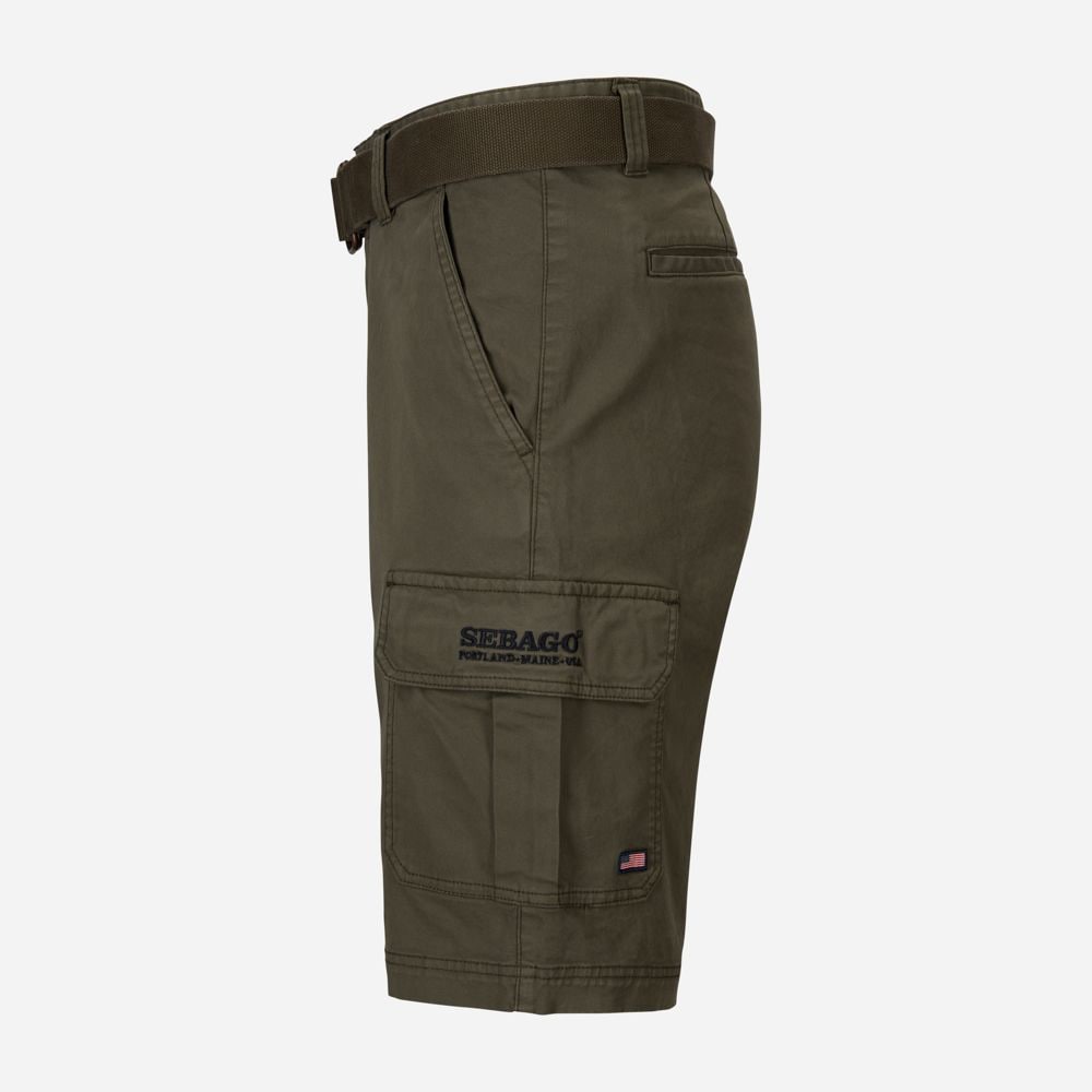 Outwashed Pocket Shorts - Dark Sage
