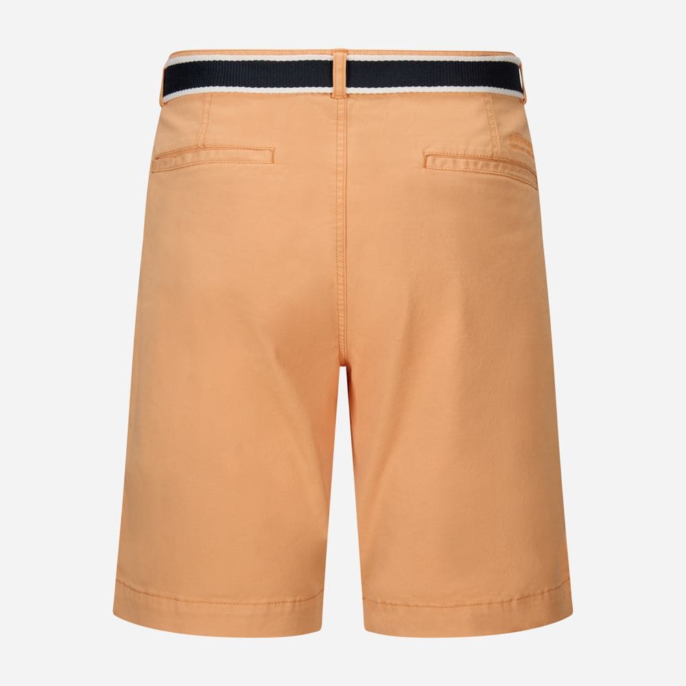 Belted Bermuda Shorts - Peach