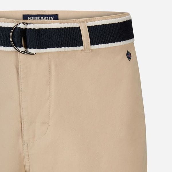 Belted Bermuda Shorts - Sand