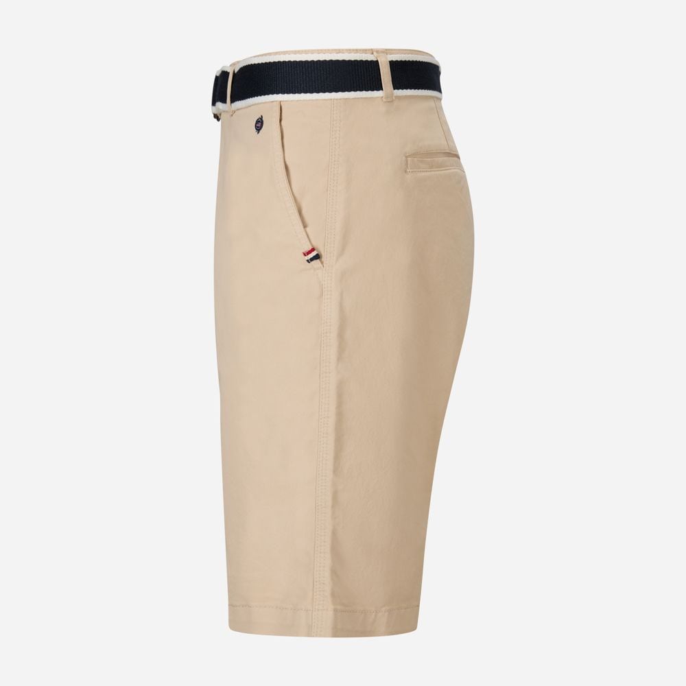Belted Bermuda Shorts - Sand