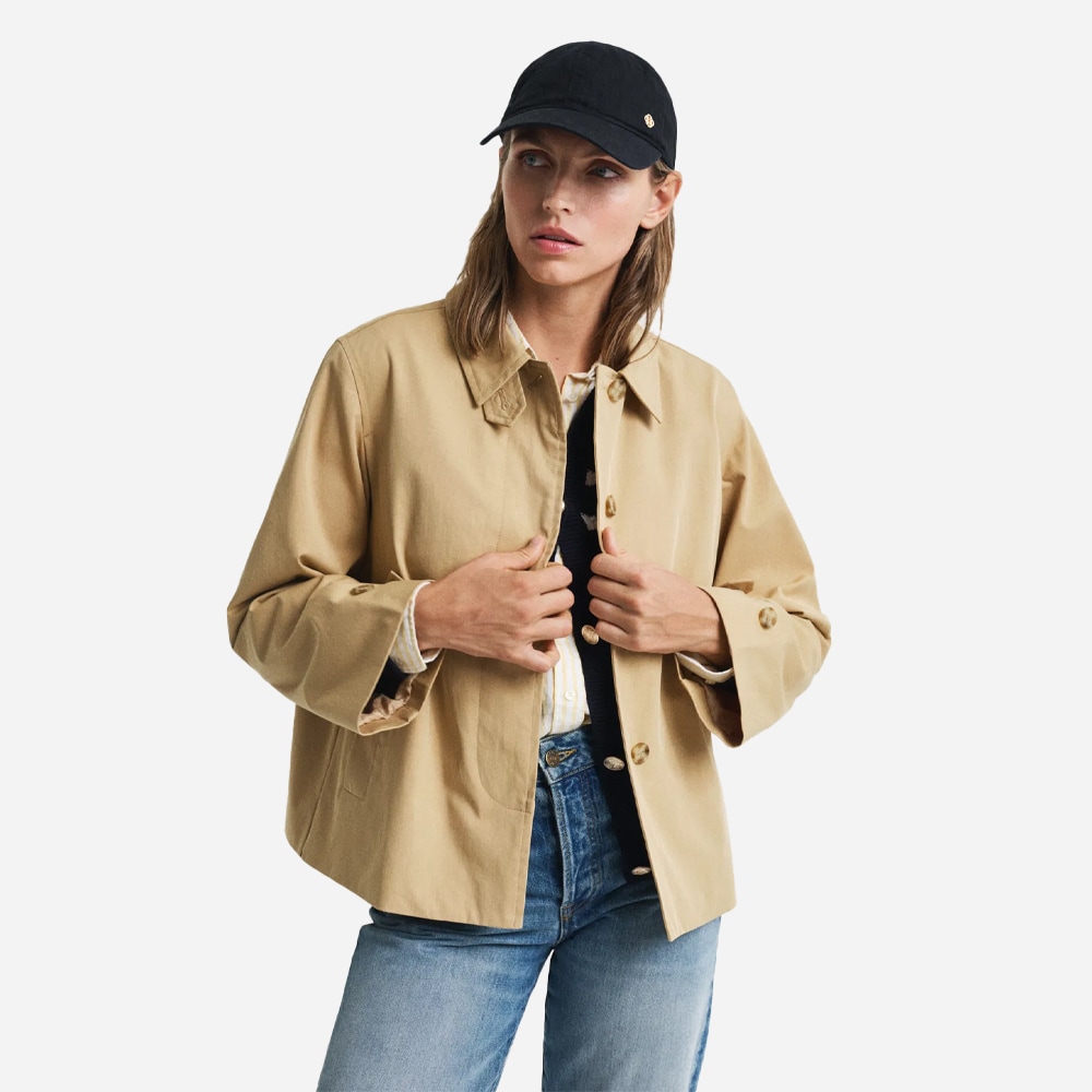 Car Coat Short - Oak Beige