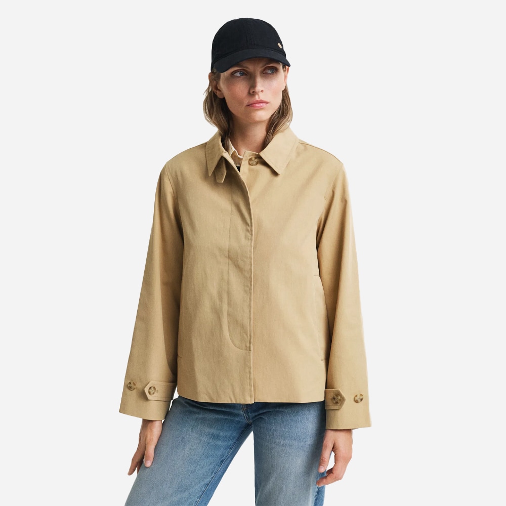 Car Coat Short - Oak Beige