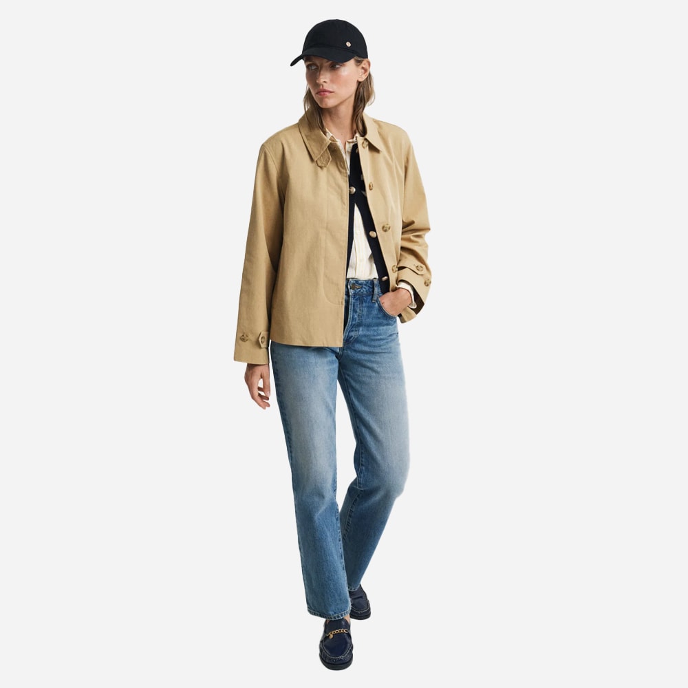 Car Coat Short - Oak Beige
