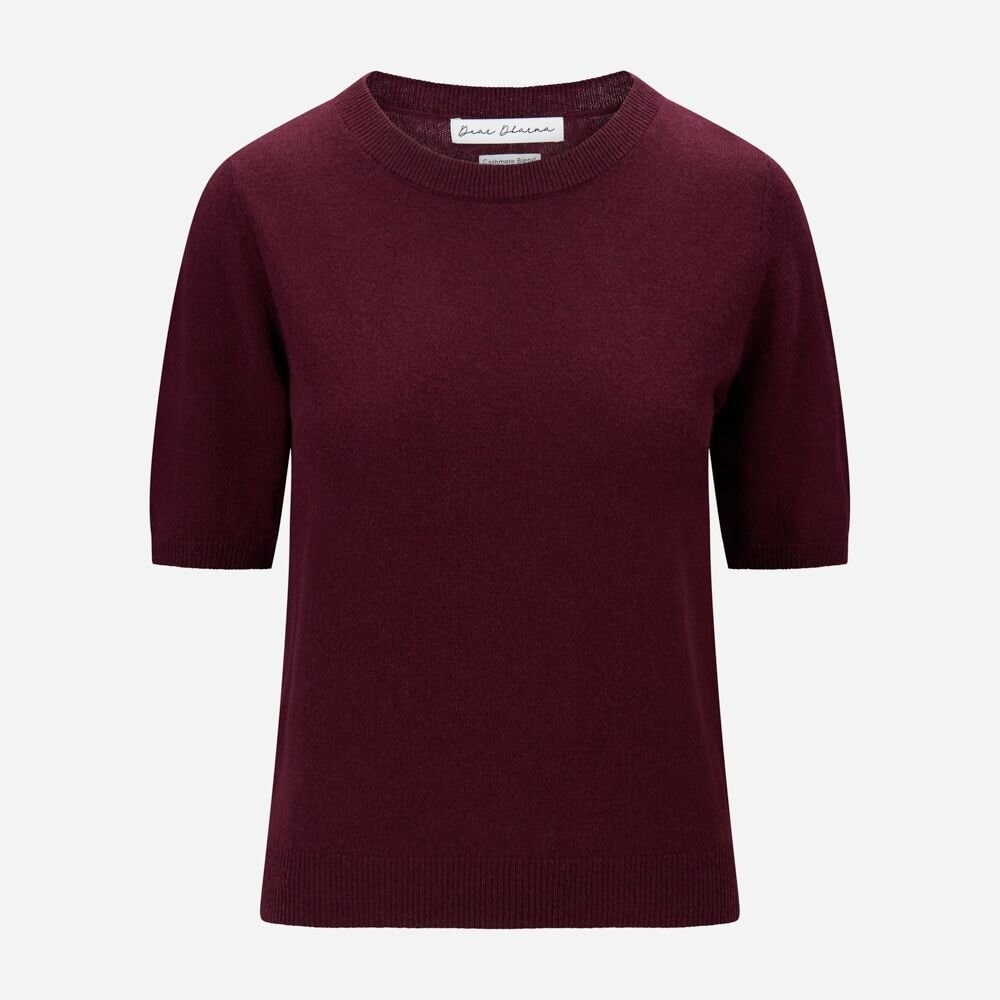 Marthe Tee Cashmere Blend - Plum