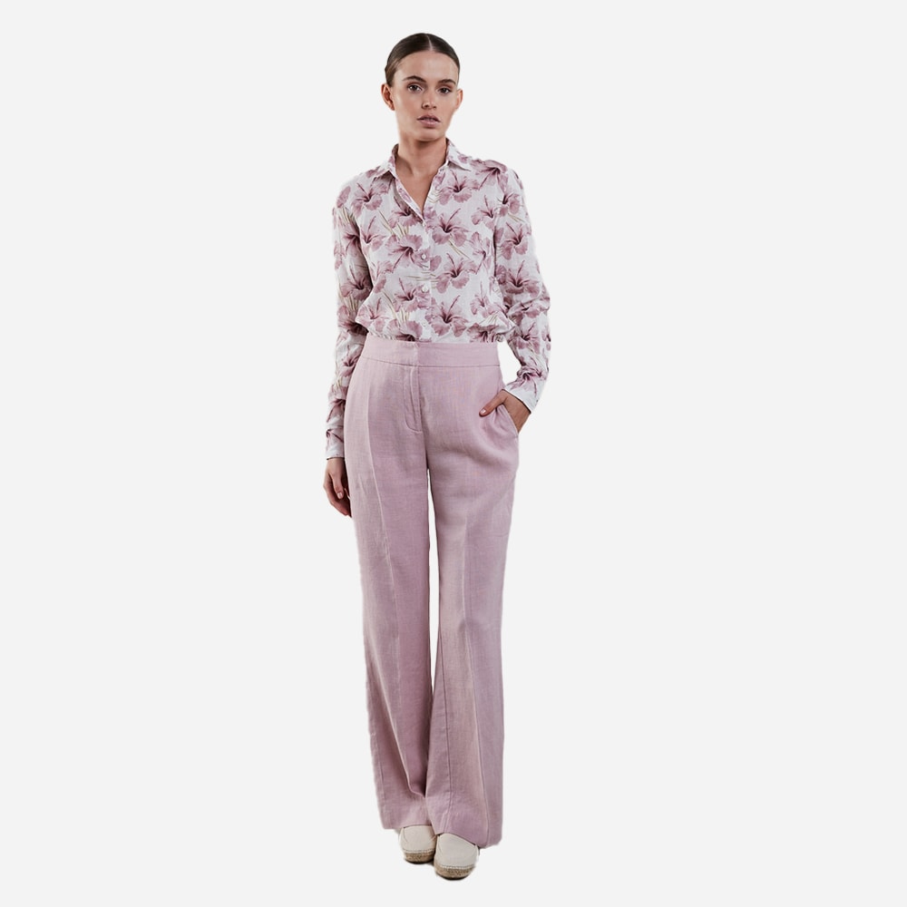 Jayda Linen Pants - Light Pink