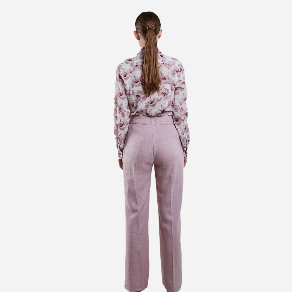 Jayda Linen Pants - Light Pink