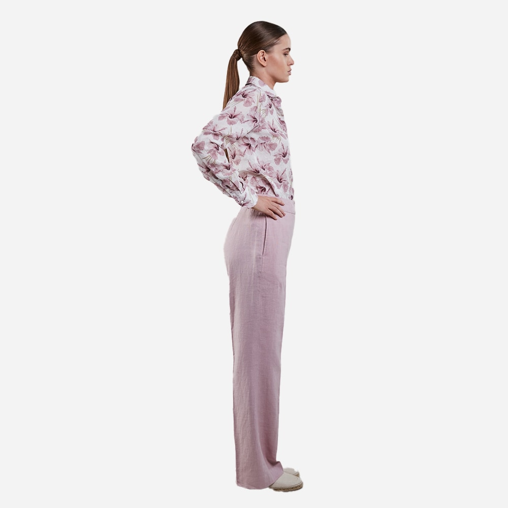 Jayda Linen Pants - Light Pink