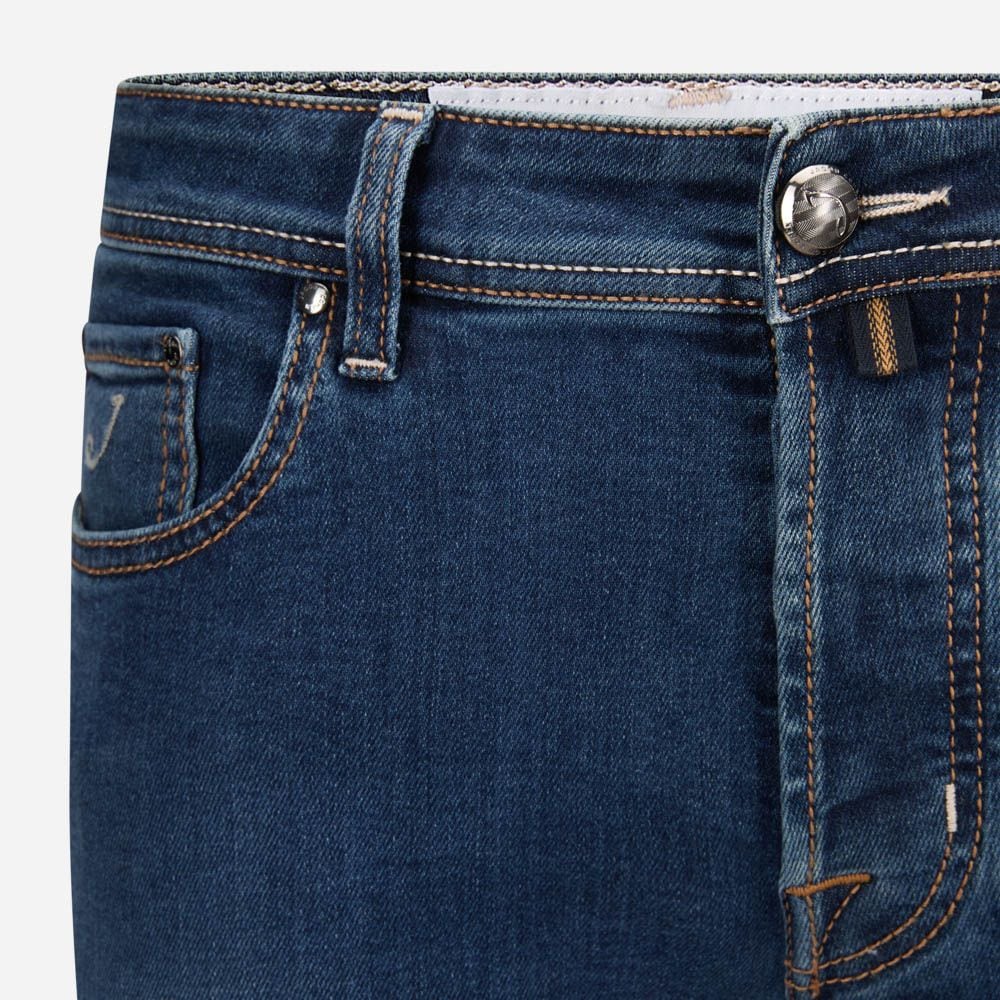 Bard Slim Fit Stretch Jeans - Dark Blue