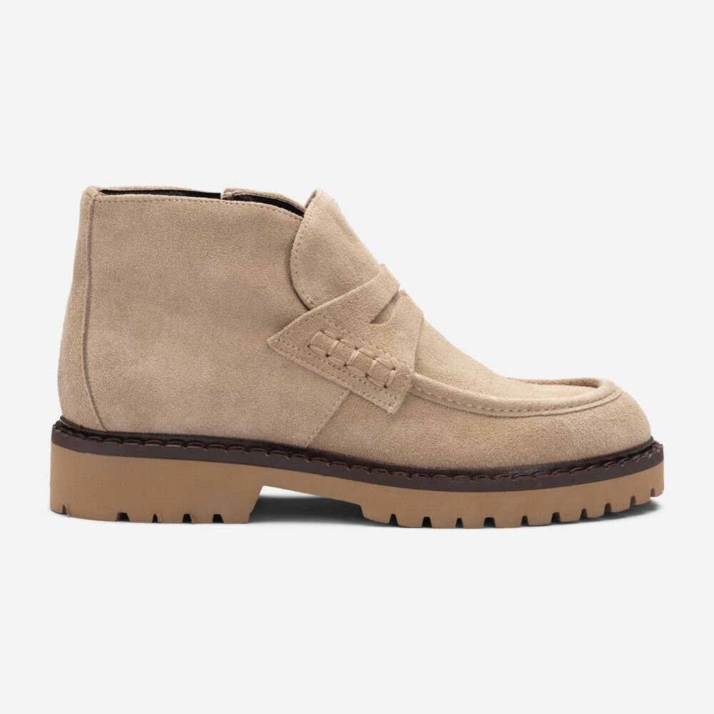 High Shoe Penny Loafer - Velour Avola