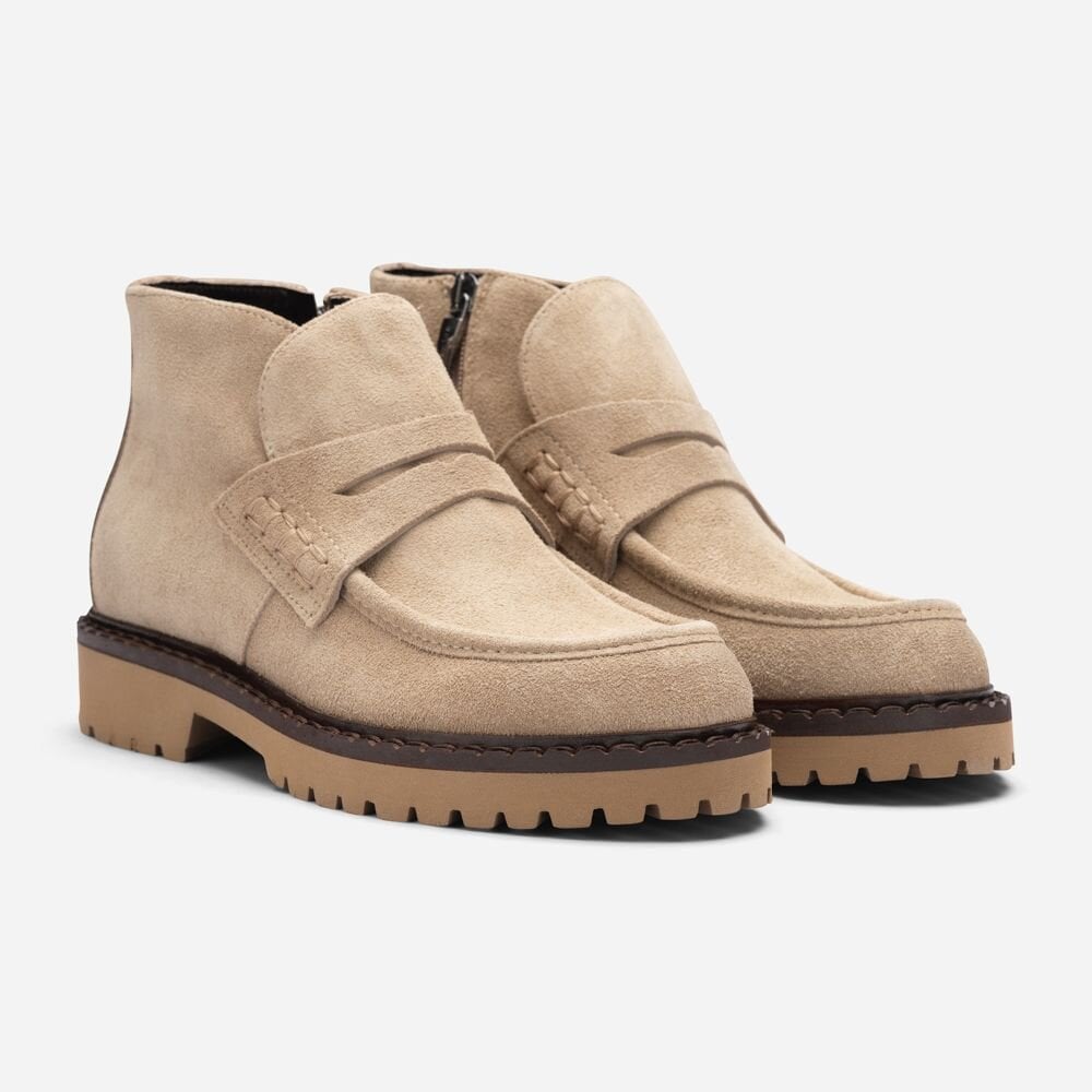 High Shoe Penny Loafer - Velour Avola