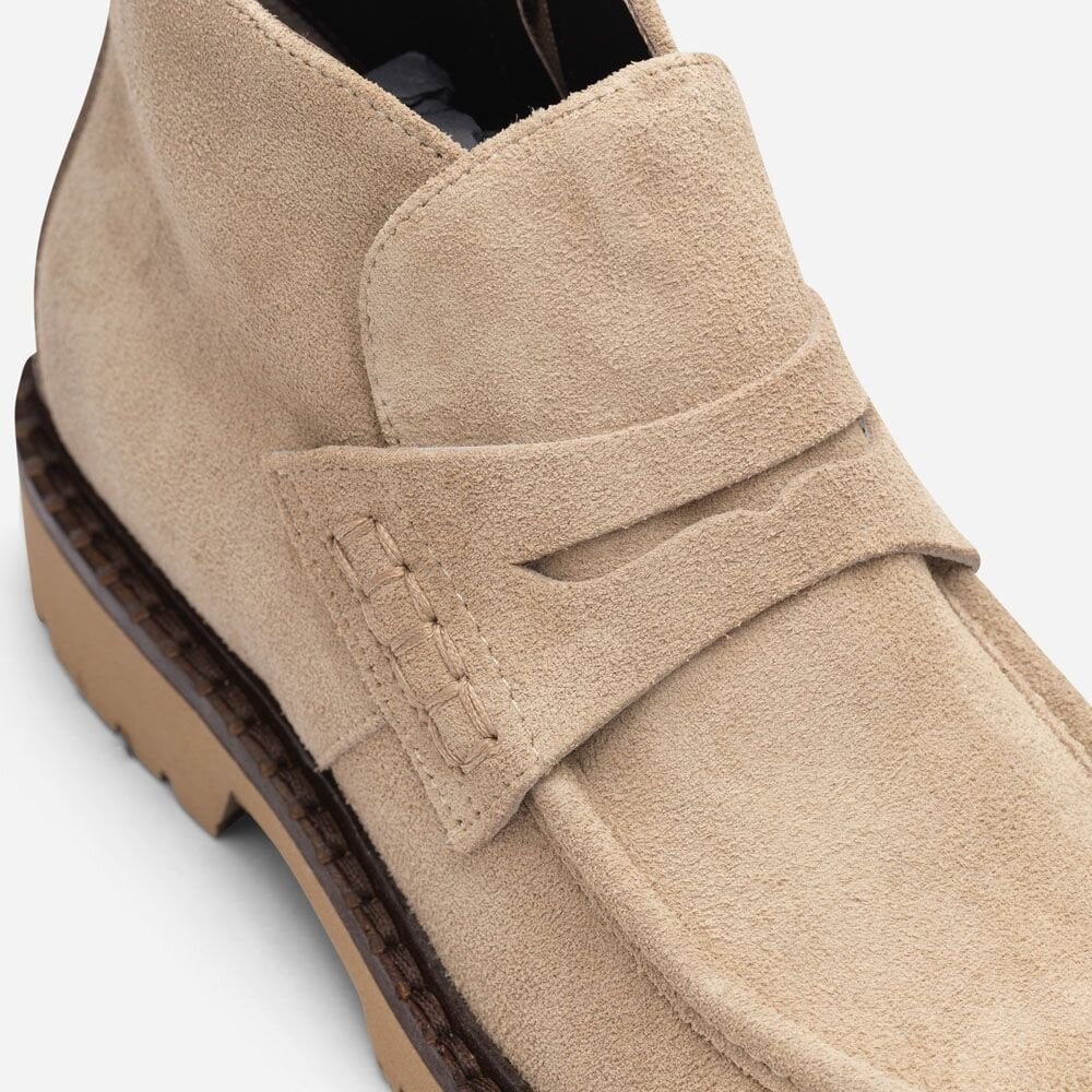 High Shoe Penny Loafer - Velour Avola
