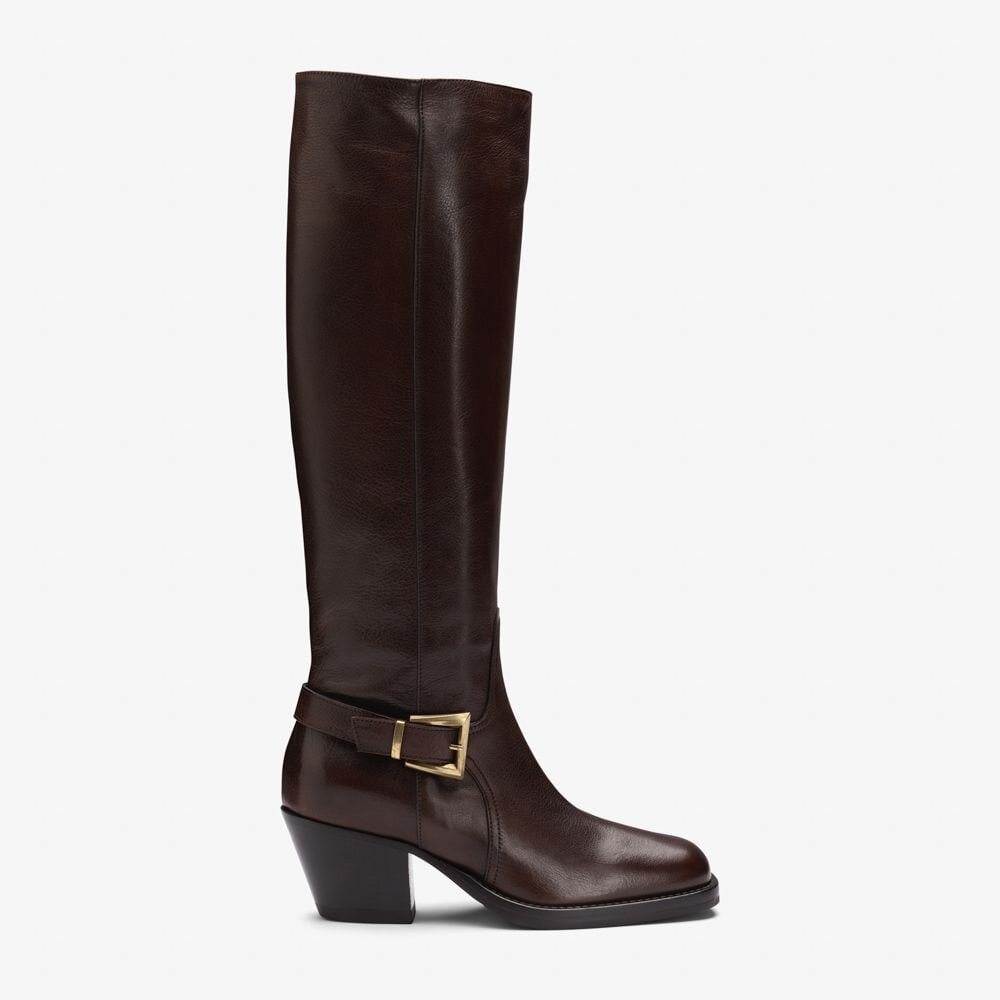 High Boots W/Buckle - Mex Sequoia