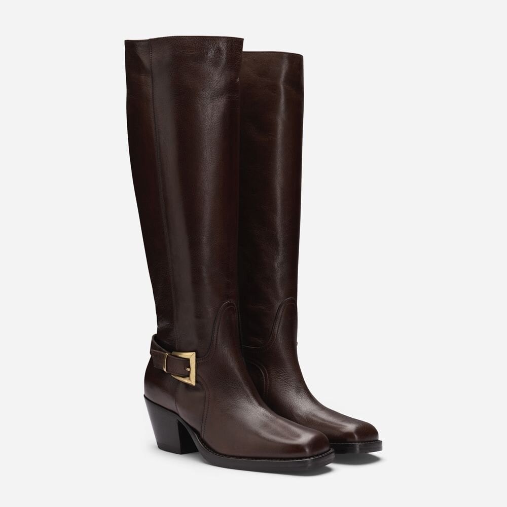 High Boots W/Buckle - Mex Sequoia