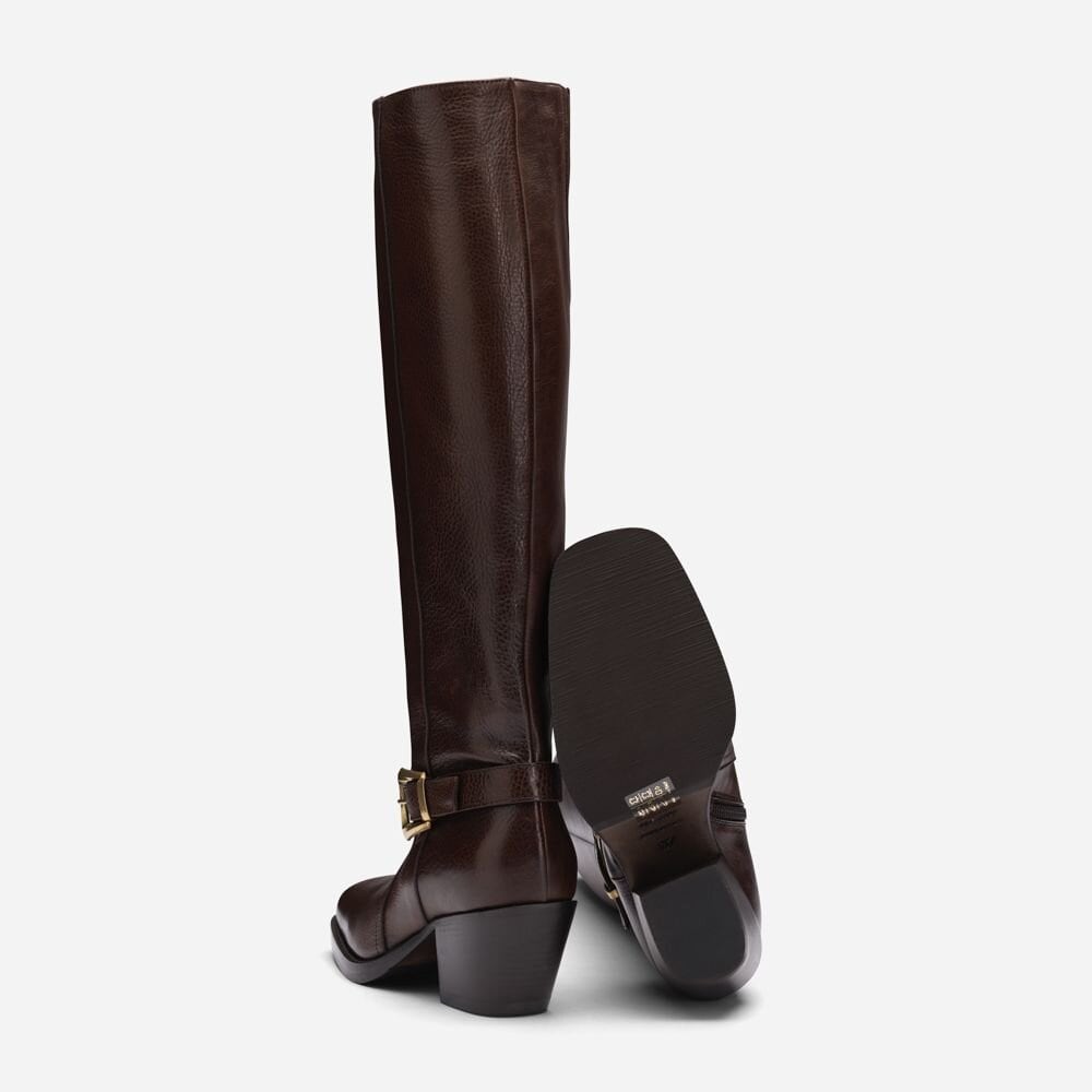 High Boots W/Buckle - Mex Sequoia