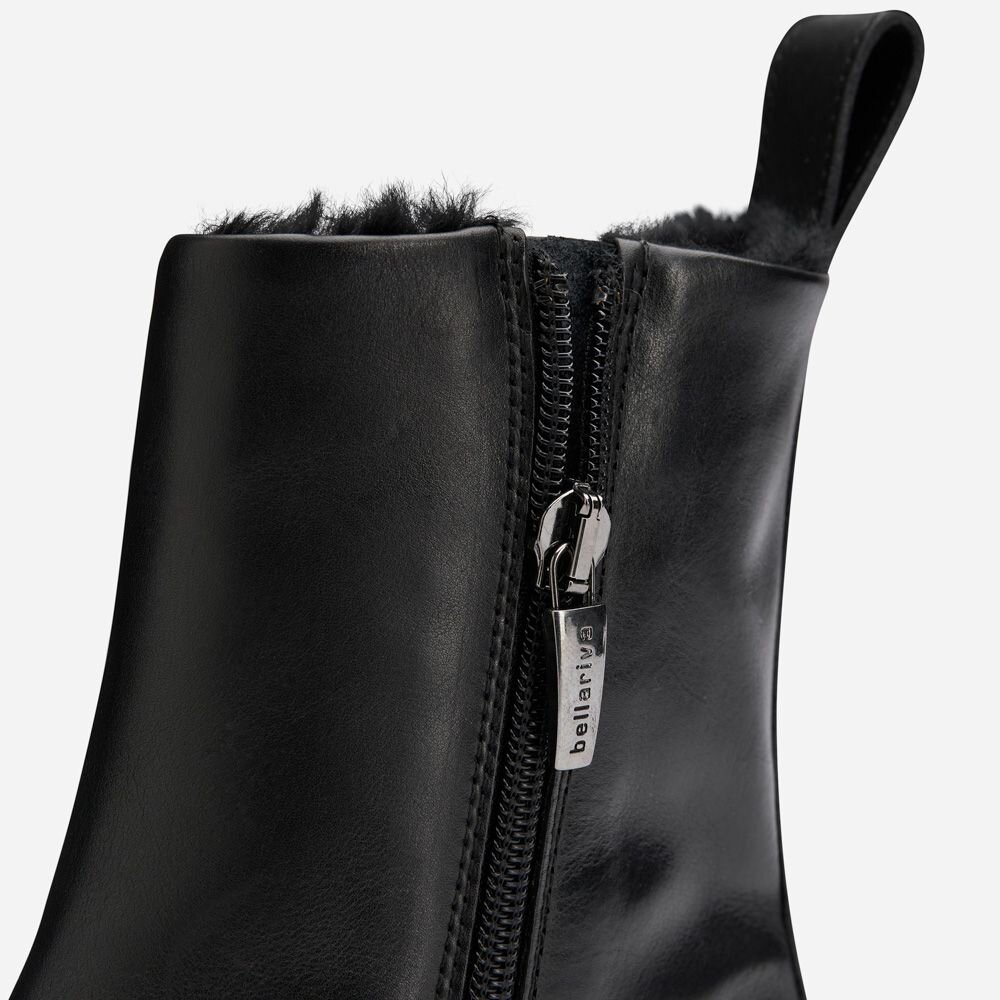 Classic Boots With Fur - Vitello Black