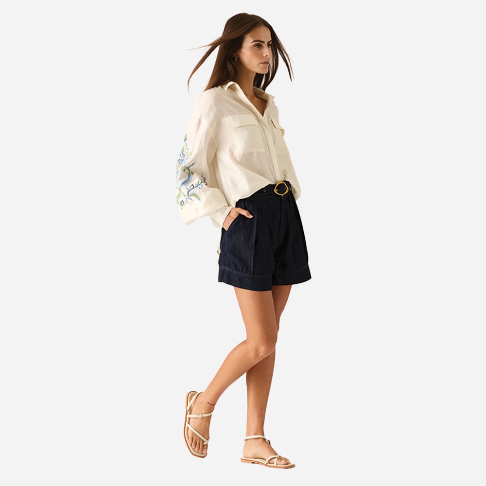 Marcela Embrodery Blouse - Ivory