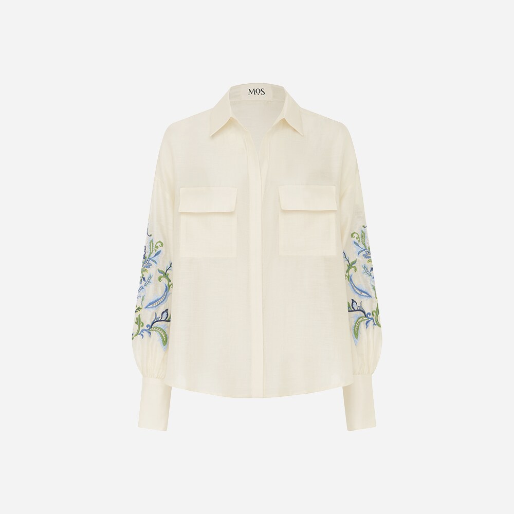 Marcela Embrodery Blouse - Ivory