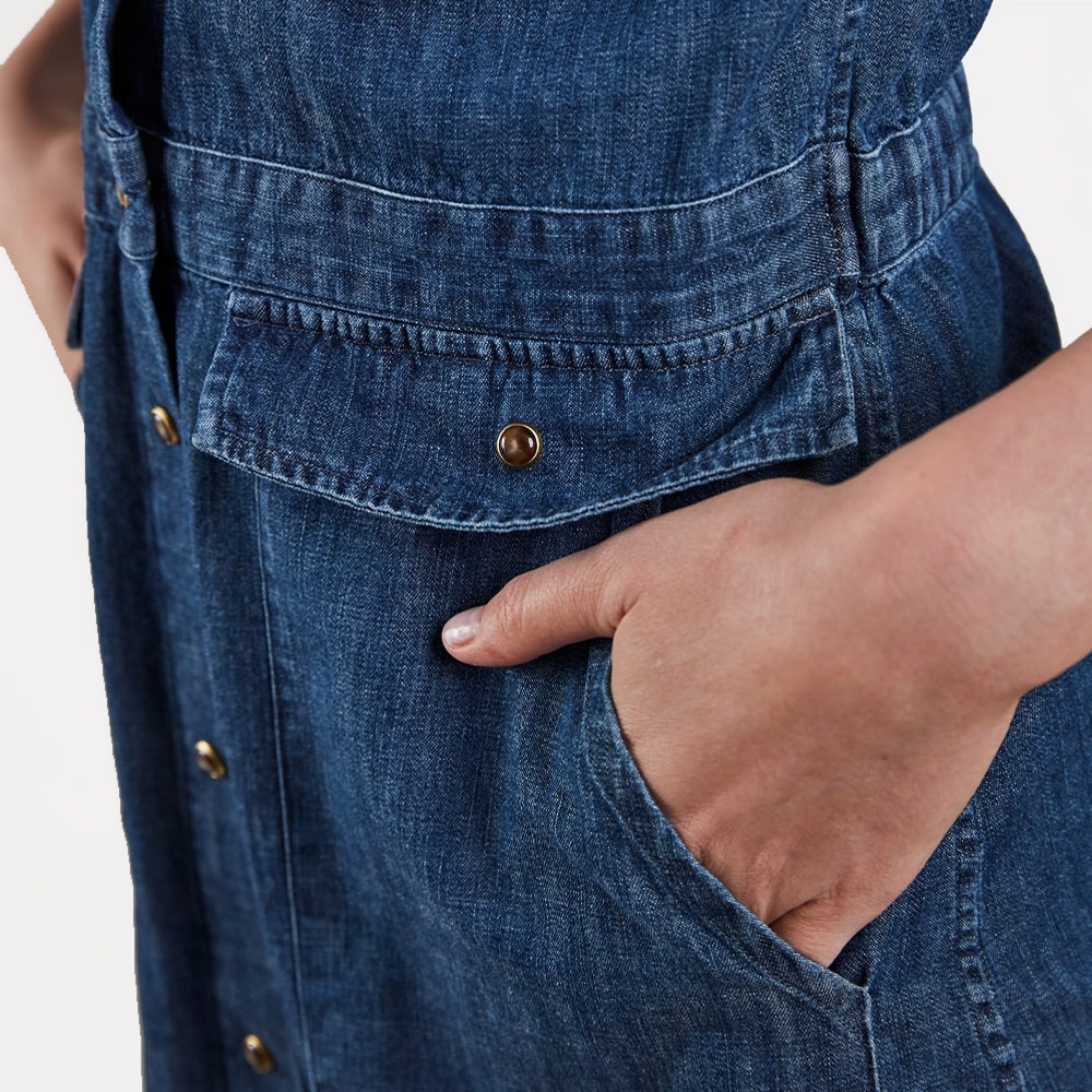 Jolene Cargo Dress - Dark Indigo
