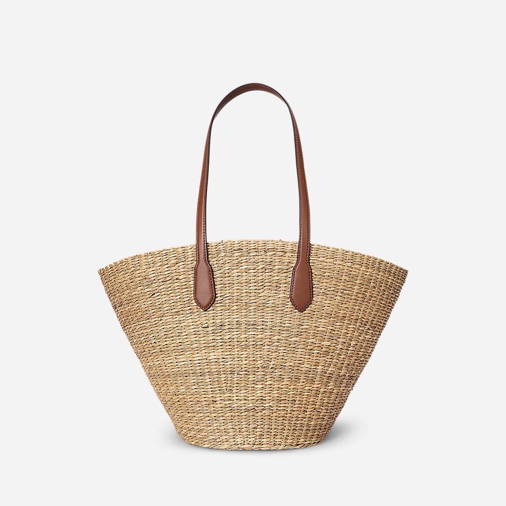 Straw Extra-Large Tanner Tote Bag - Lauren Tan