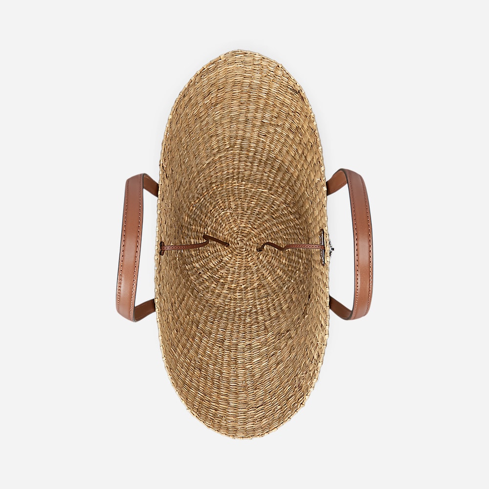 Straw Extra-Large Tanner Tote Bag - Lauren Tan