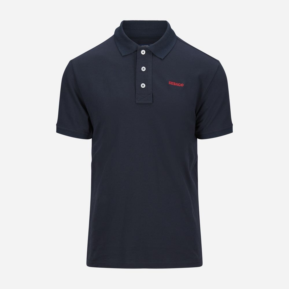 Outwashed Logo Pique - Navy
