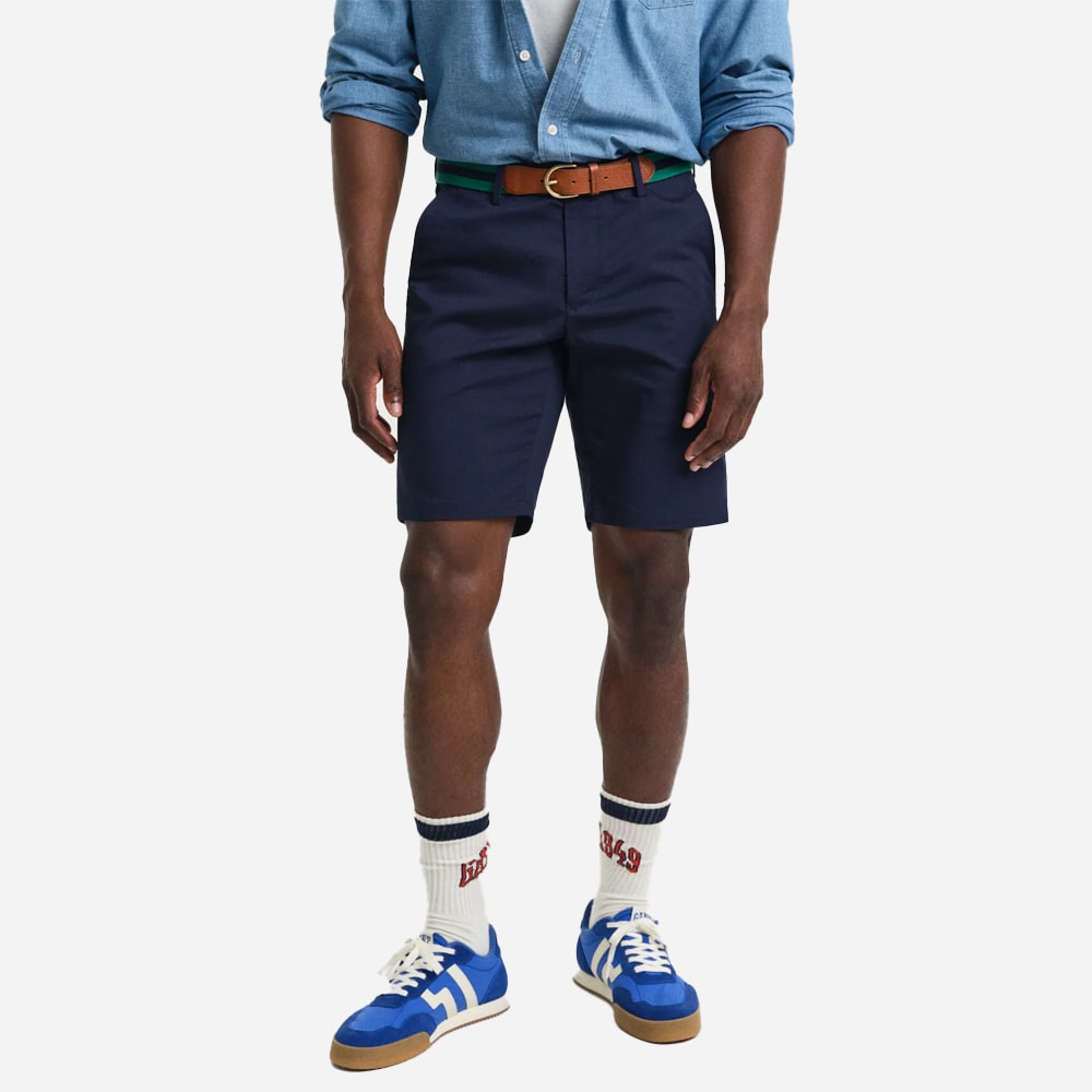 Slim Sports Shorts - Evening Blue