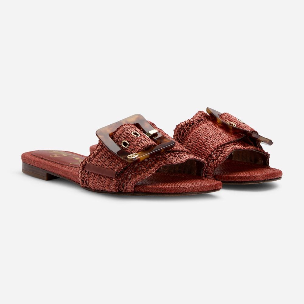 Bambi Slide Sandal - Warm Sienna