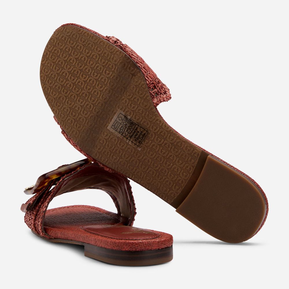 Bambi Slide Sandal - Warm Sienna