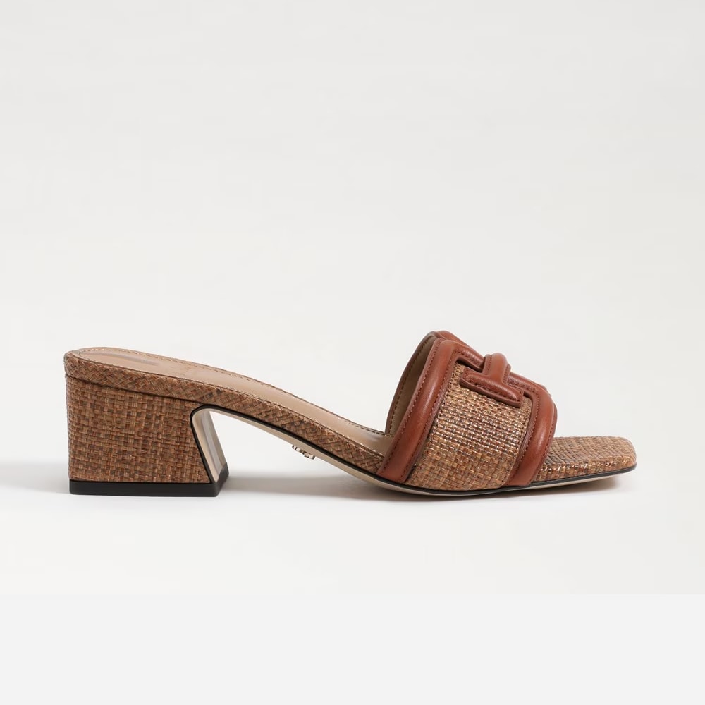 Waylon Slide - Rich Cognac/Cuoio Weave