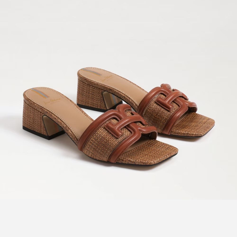 Waylon Slide - Rich Cognac/Cuoio Weave