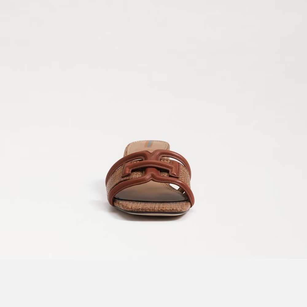 Waylon Slide - Rich Cognac/Cuoio Weave