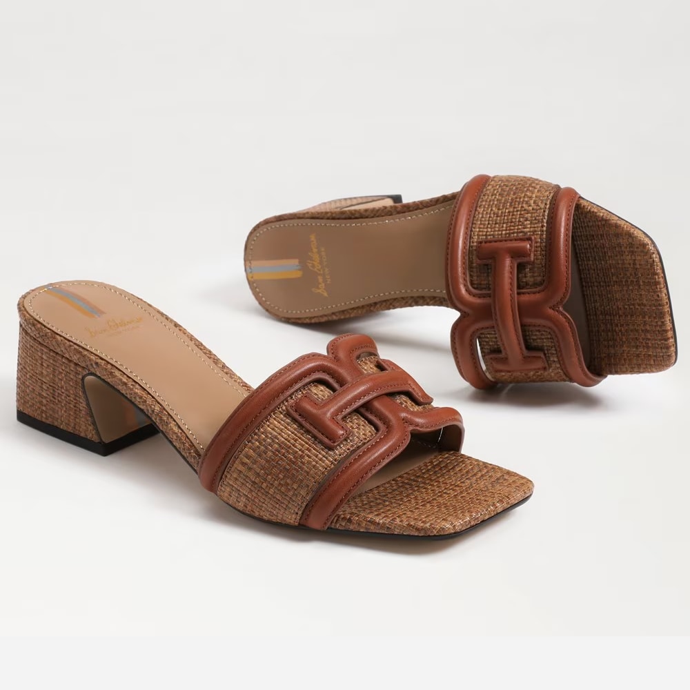 Waylon Slide - Rich Cognac/Cuoio Weave