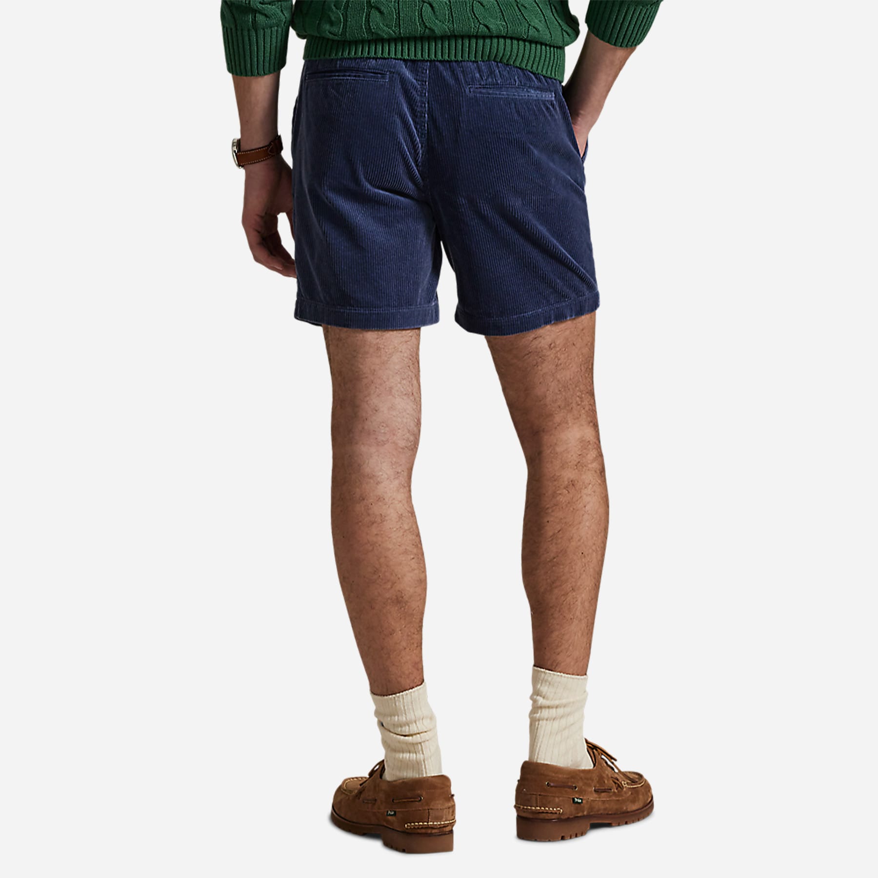 Polo Prepster Corduroy Short - Boston Navy Blue Horse