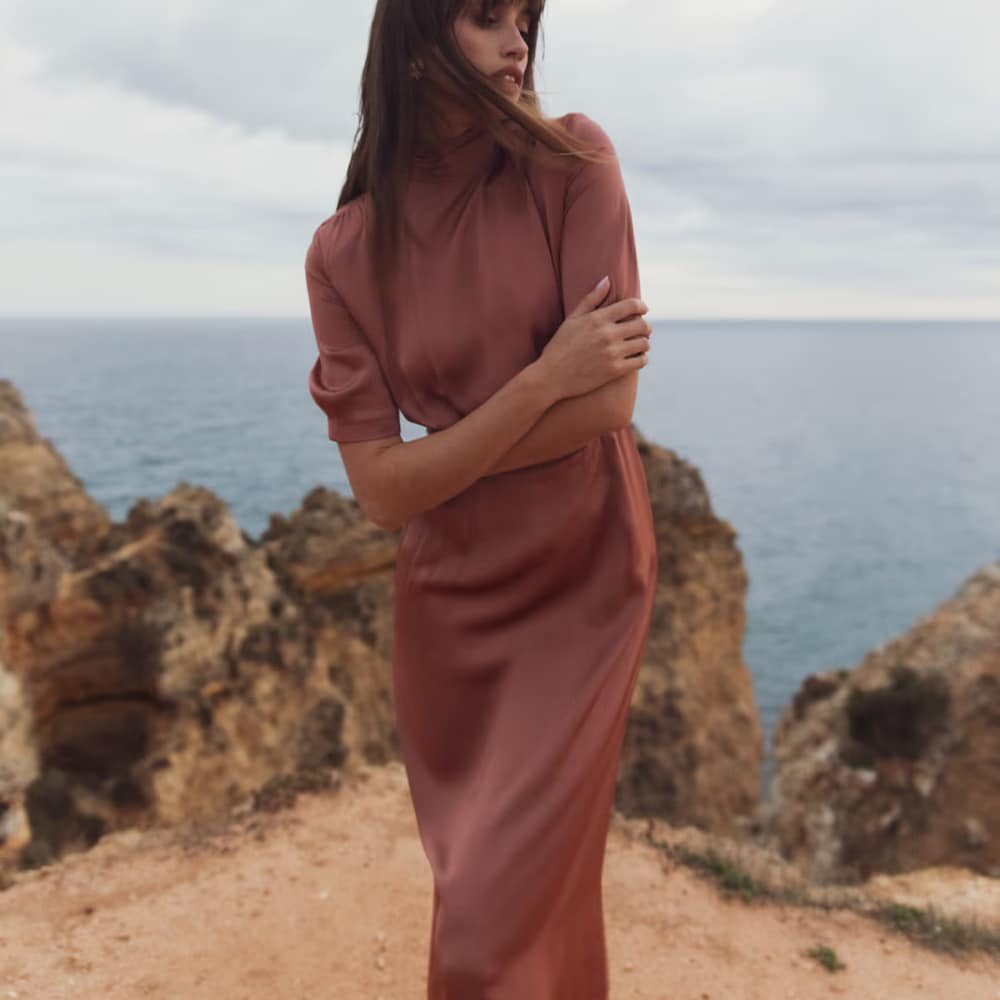 Beronia Dress - Terracotta