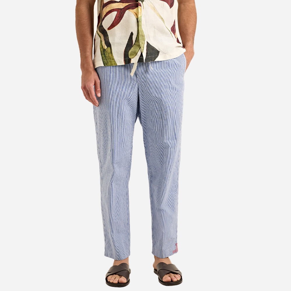 Alex Gingham - Blue/White