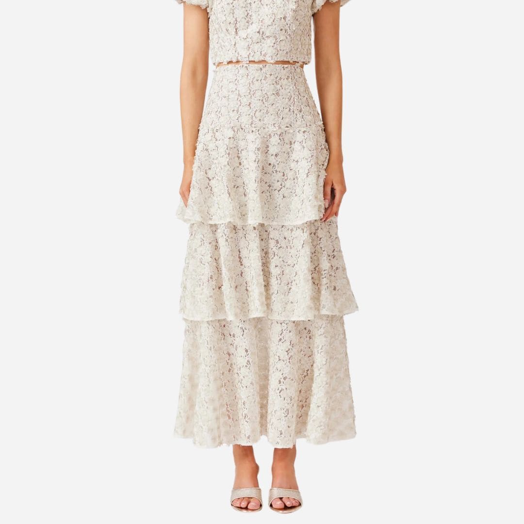 Cali Lace Skirt - Ivorygold