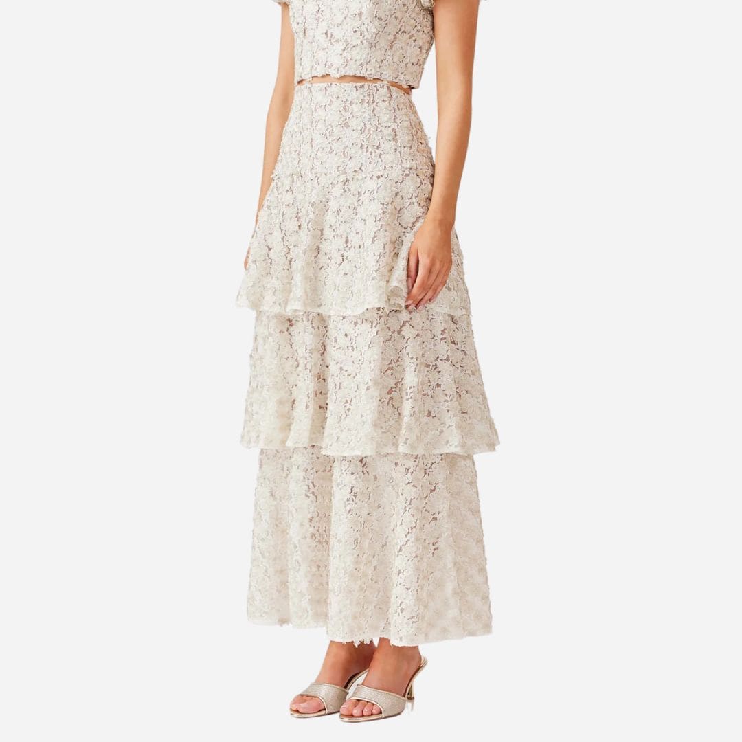 Cali Lace Skirt - Ivorygold
