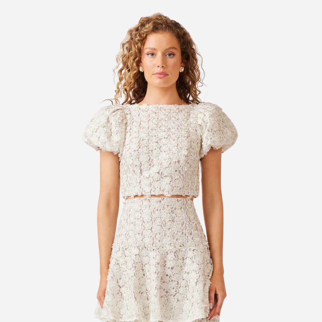 Cali Lace Top - Ivorygold