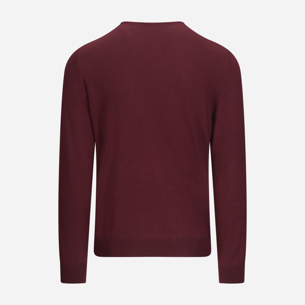 Crew Neck Merino - Burgundy