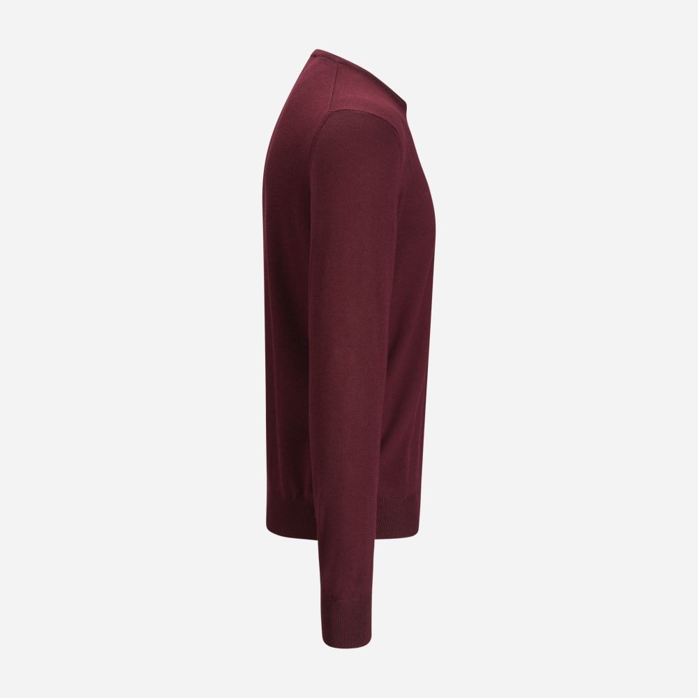 Crew Neck Merino - Burgundy