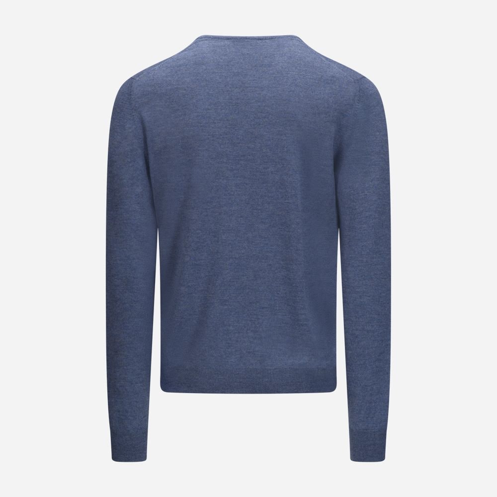 V-Neck Merino - Blue