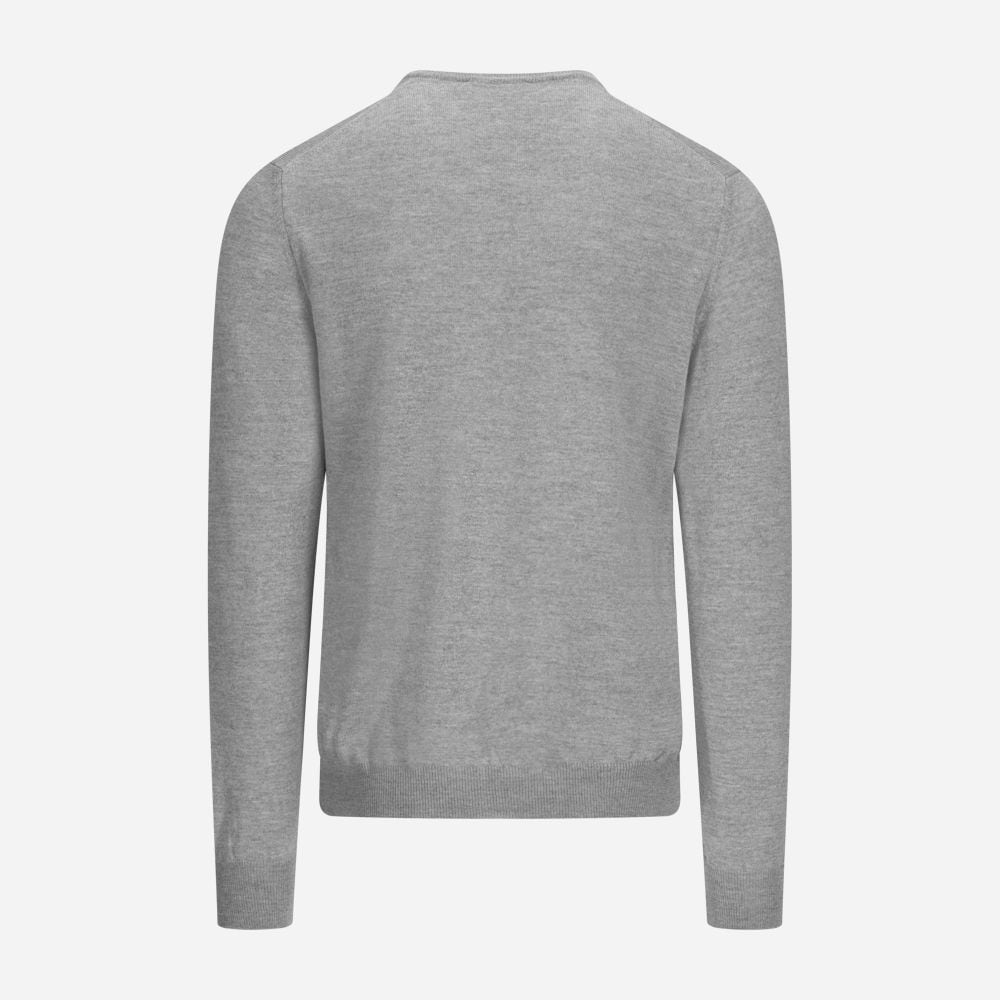 V-Neck Merino - Light Grey