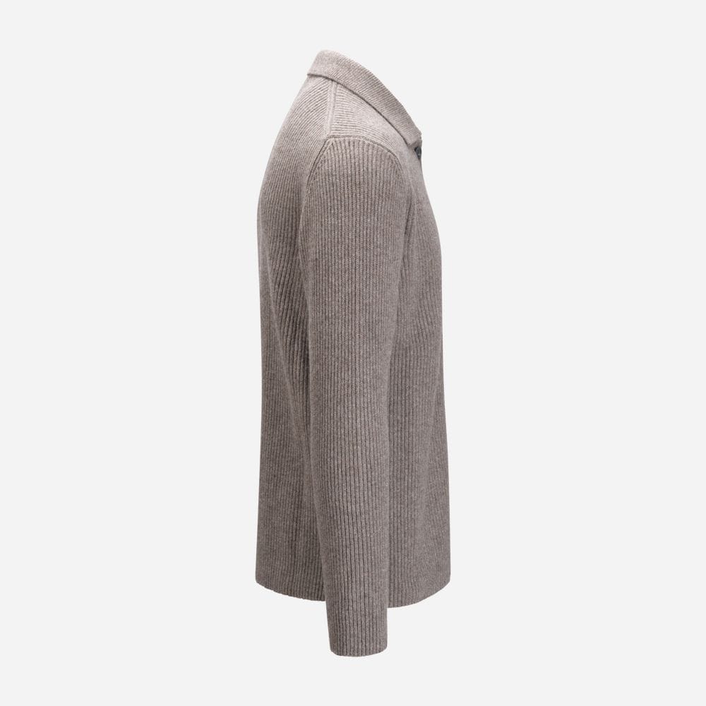 Overshirt Rib Cashmere - Taupe