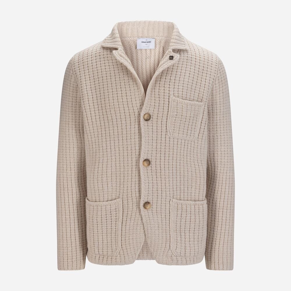 Cardigan Blazer Wool - Beige